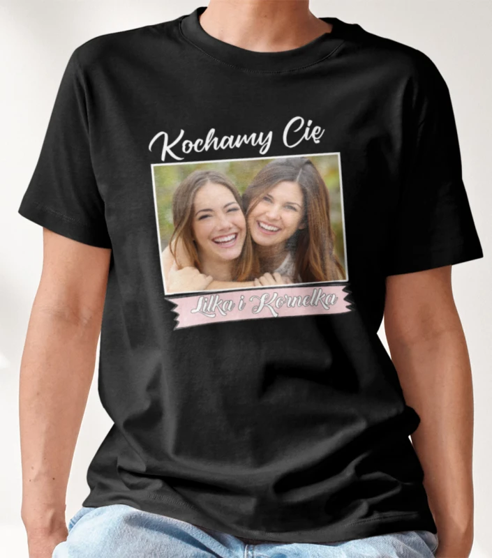 Koszulka Na Dzień Mamy Ze Zdjęciem i Imieniem