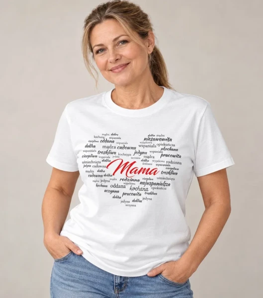 Koszulka Na Dzień Mamy Serce – miniatura 1000 × 1134