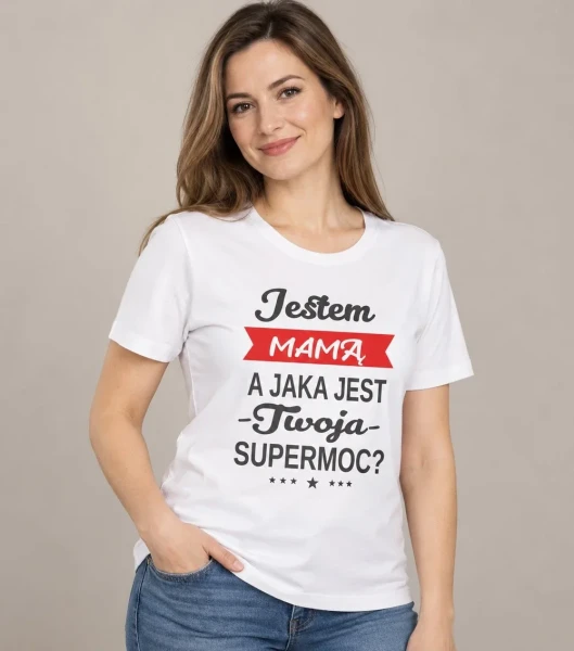 Koszulka Jestem Mamą Supermoc – miniatura 1000 × 1134