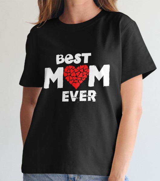 Koszulka Damska Best Mom Ever - Dzień Mamy
