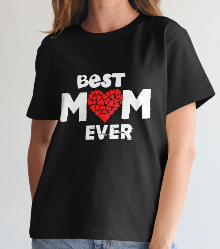 Koszulka Damska Best Mom Ever - Dzień Mamy