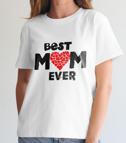 Koszulka Damska Best Mom Ever - Dzień Mamy