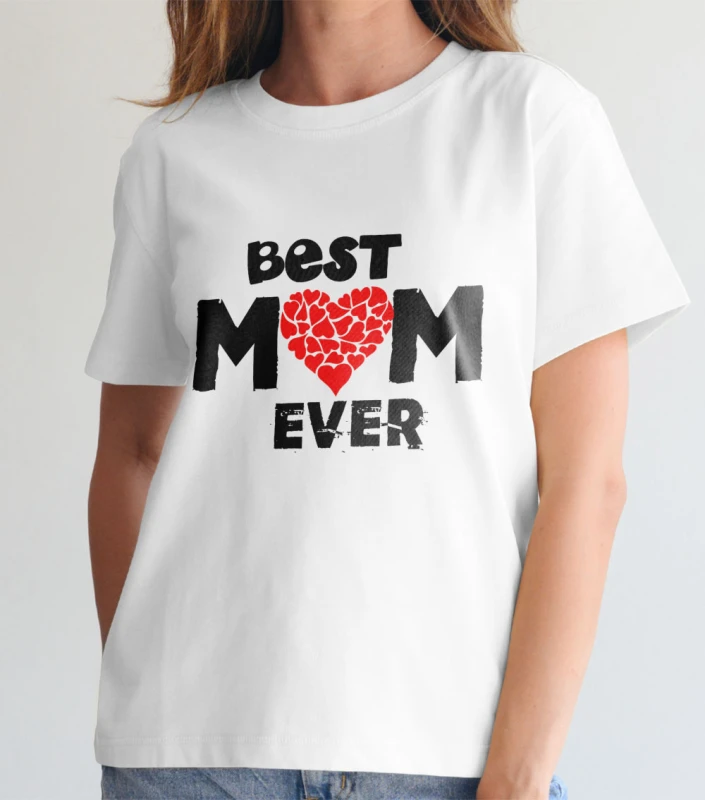 Koszulka Damska Best Mom Ever - Dzień Mamy