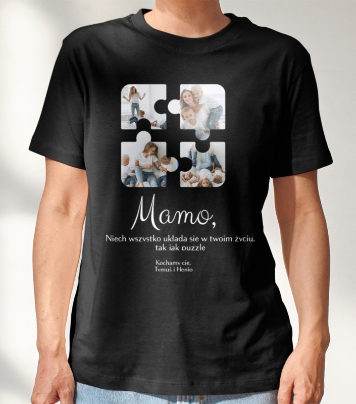 Koszulka Na Dzień Mamy Ze Zdjęciami i Imieniem