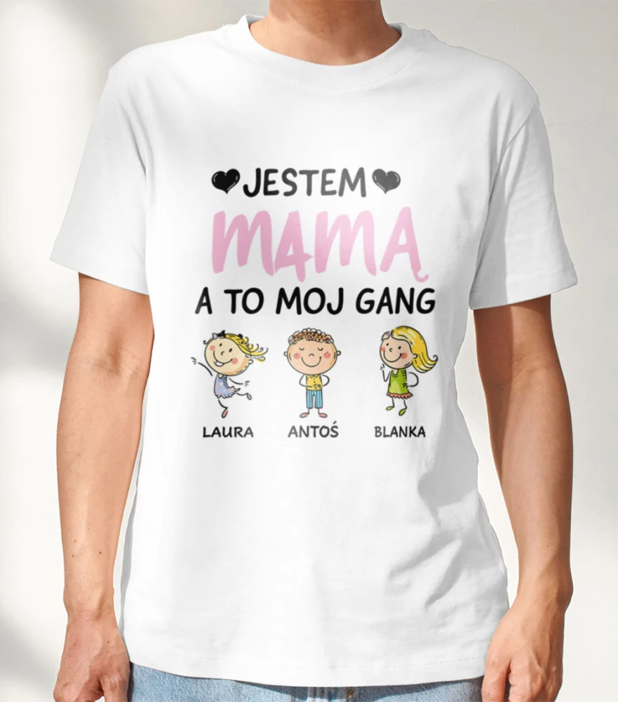 Koszulka Dla Mamy z Imionami Dzieci