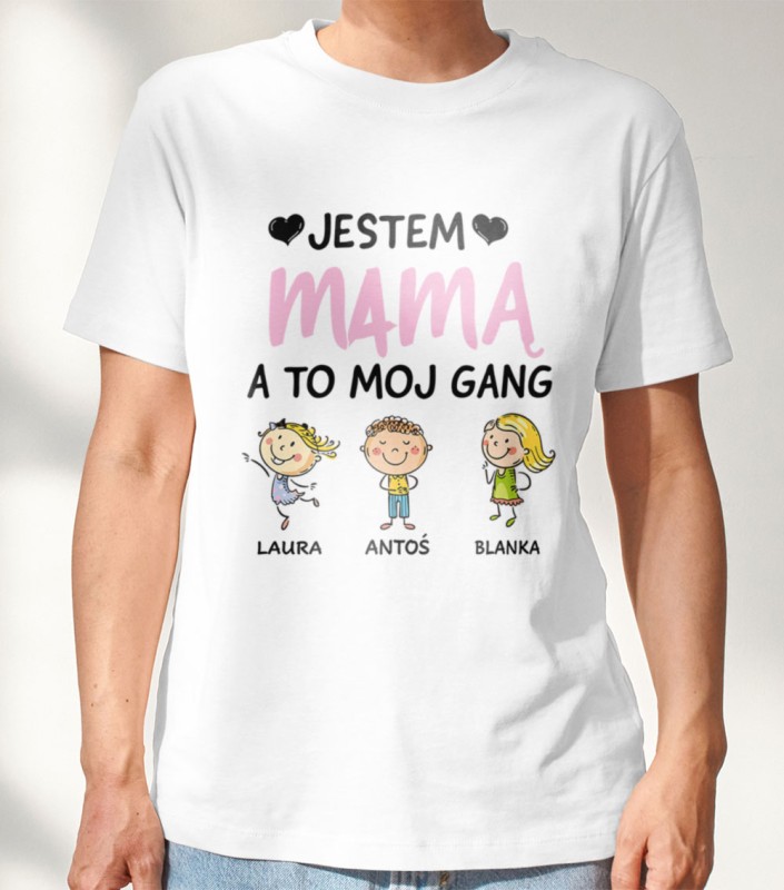 Koszulka Dla Mamy z Imionami Dzieci
