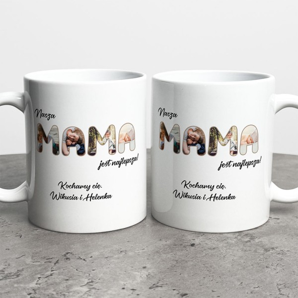 Kubek Na Dzień Mamy Ze Zdjęciami i Imieniem