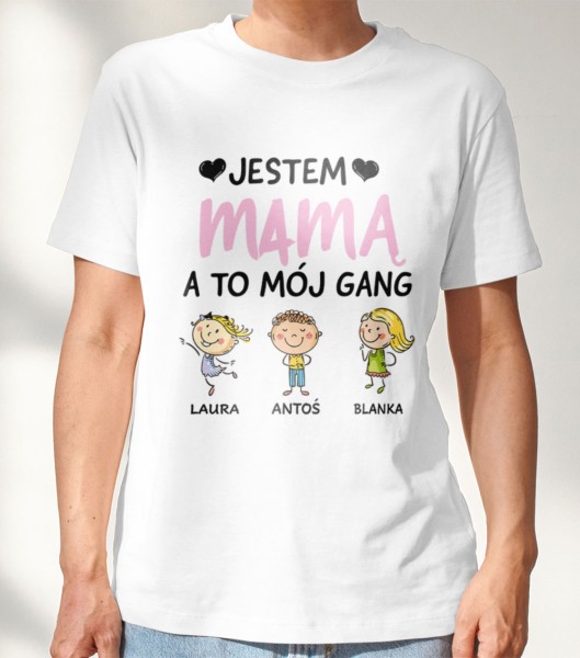 Koszulka Dla Mamy z Imionami Dzieci