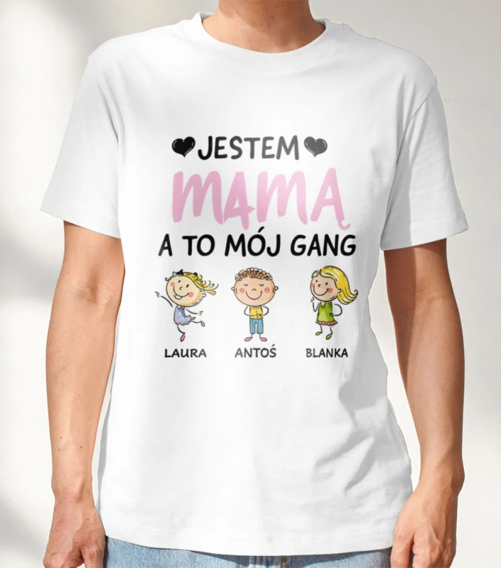Koszulka Dla Mamy z Imionami Dzieci
