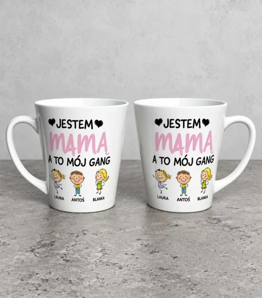 Kubek Latte Jestem Mamą A To Mój Gang – miniatura 1000 × 1134