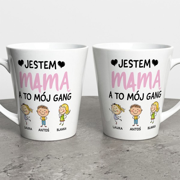 Kubek Latte Na Dzień Mamy Z Imionami