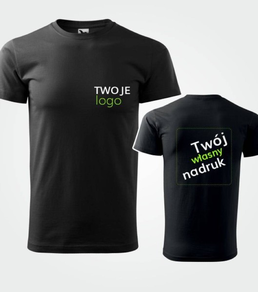 Koszulka Męska T-shirt Basic Z Własnym Nadrukiem
