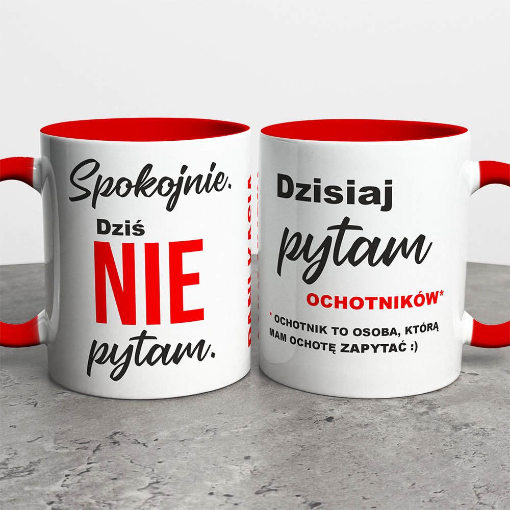 Kubek Dla Nauczyciela Dziś Nie Pytam
