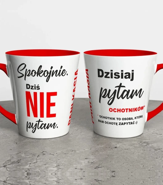 Kubek Latte Dla Nauczyciela Dziś Nie Pytam – miniatura 1000 × 1134