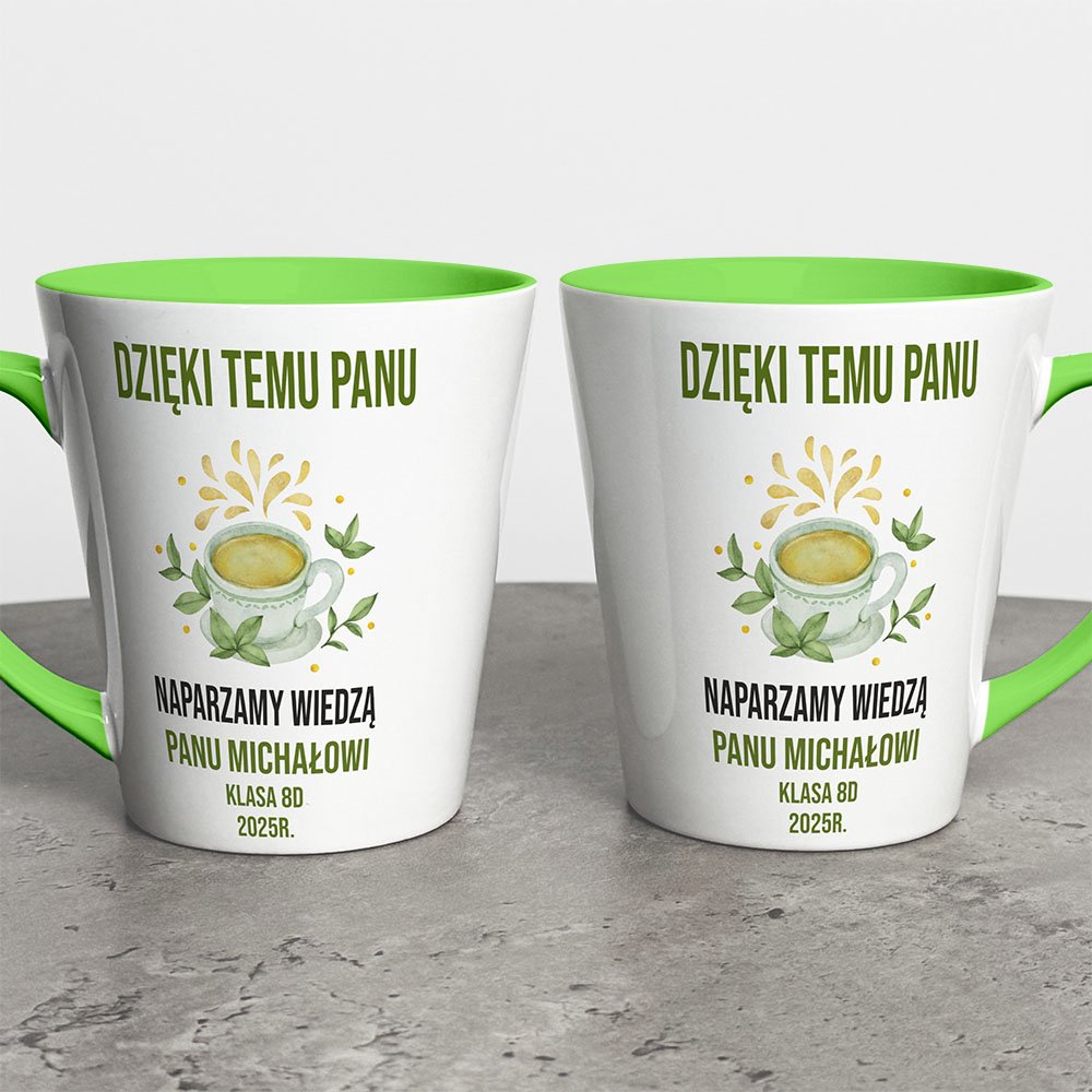 Kubek Latte Prezent Dla Nauczyciela Naparzamy Wiedzą