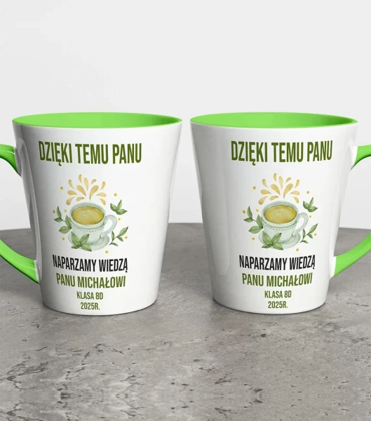 Kubek Latte Prezent Dla Nauczyciela Naparzamy Wiedzą – miniatura 1000 × 1134