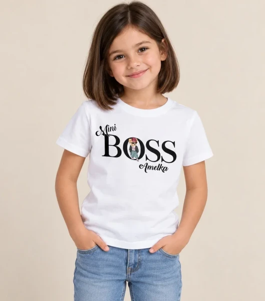 Koszulka Dziecięca Mini Boss – miniatura 1000 × 1134