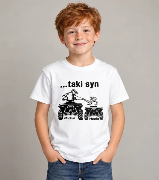 Koszulka Dziecięca Jaki Ojciec... Taki Syn – miniatura 1000 × 1134
