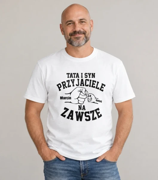 Koszulka Tata I Syn Przyjaciele Na Zawsze – miniatura 1000 × 1134
