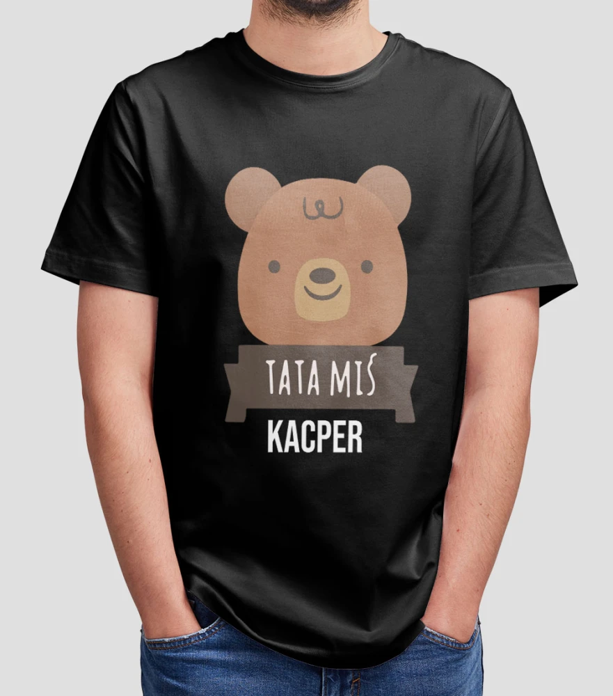 Koszulka Tata Miś Z Imieniem