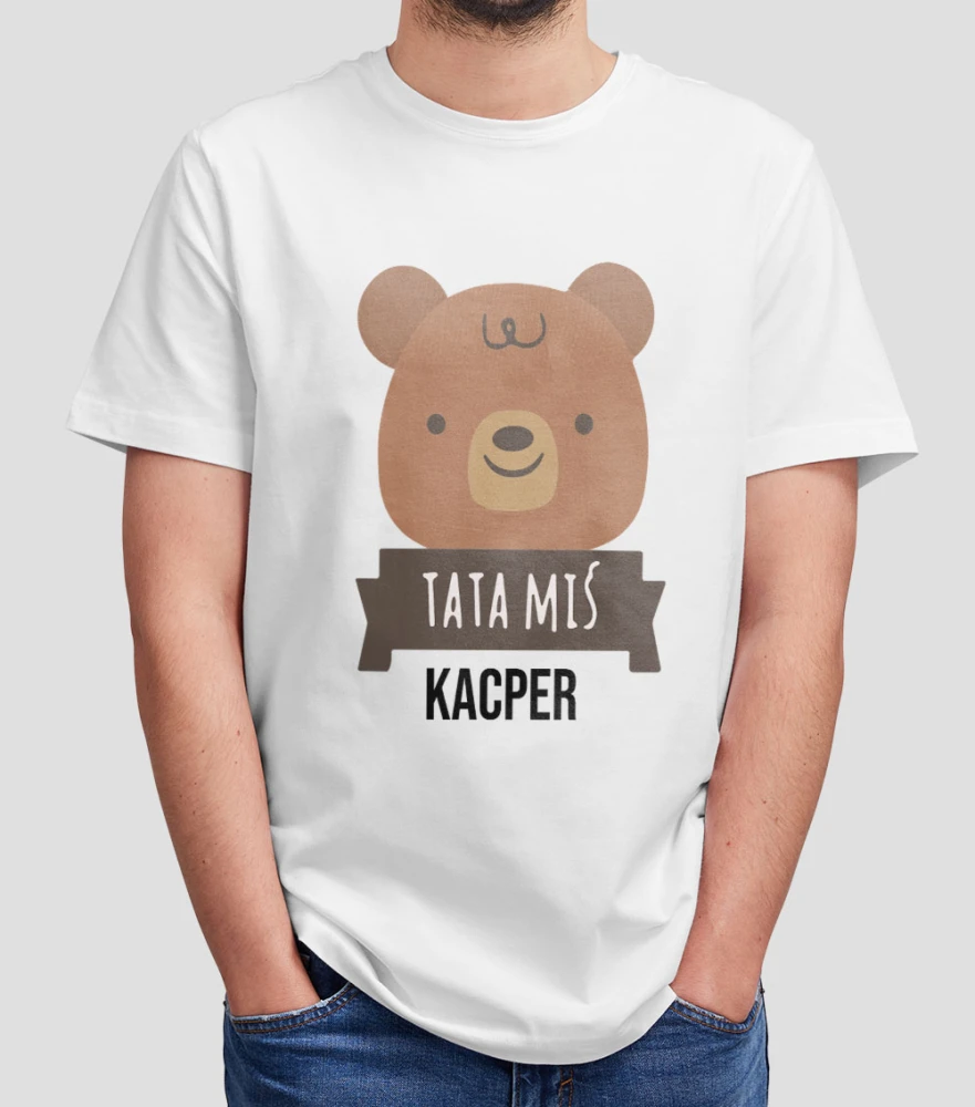 Koszulka Tata Miś Z Imieniem