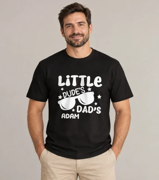 Koszulka Little Dude's Dad's – miniatura 1000 × 1134