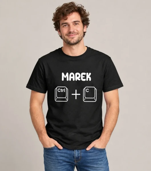 Koszulka Dla Taty Ctrl+C Z Imieniem – miniatura 1000 × 1134