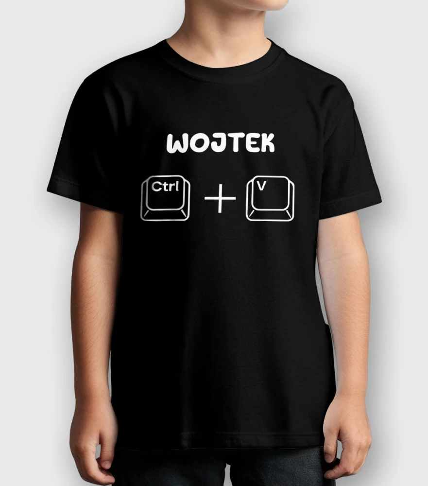 Koszulka Dziecięca Ctrl+V Z Imieniem