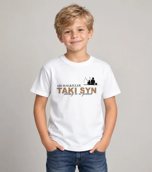 Koszulka Dziecięca Jaki Ojciec Taki Syn – miniatura 1000 × 1134