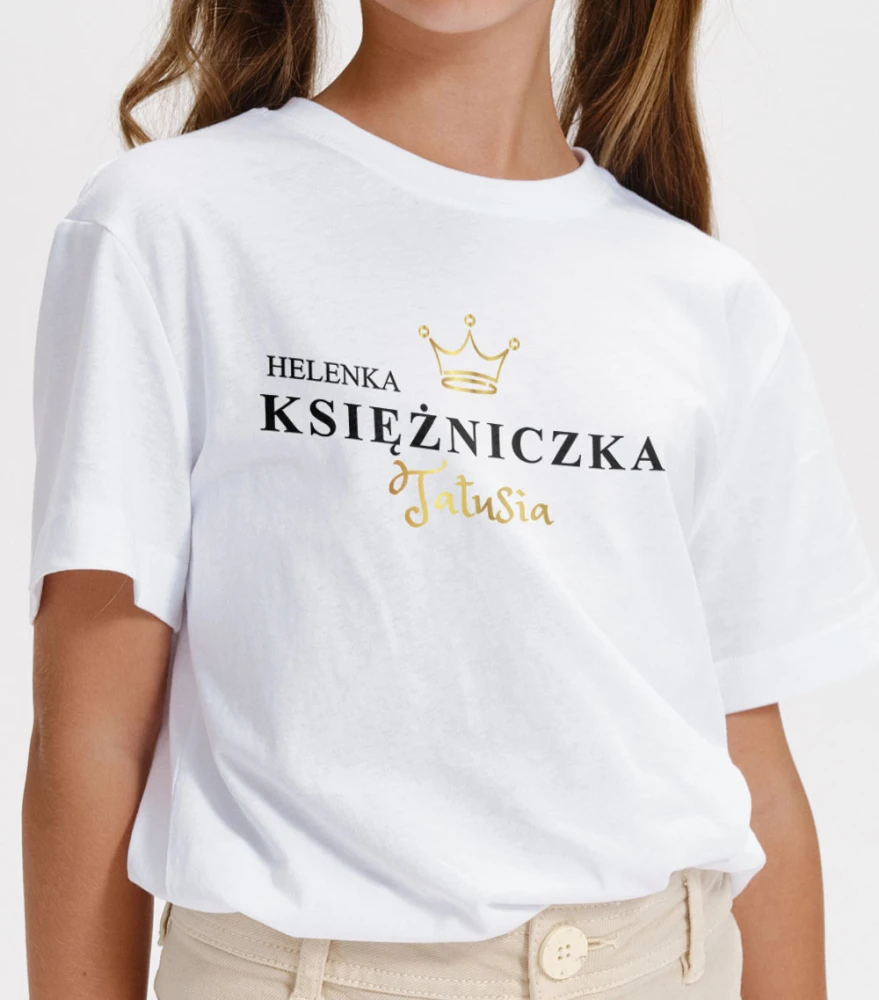 Koszulka Dziecięca Księżniczka Tatusia Z Imieniem