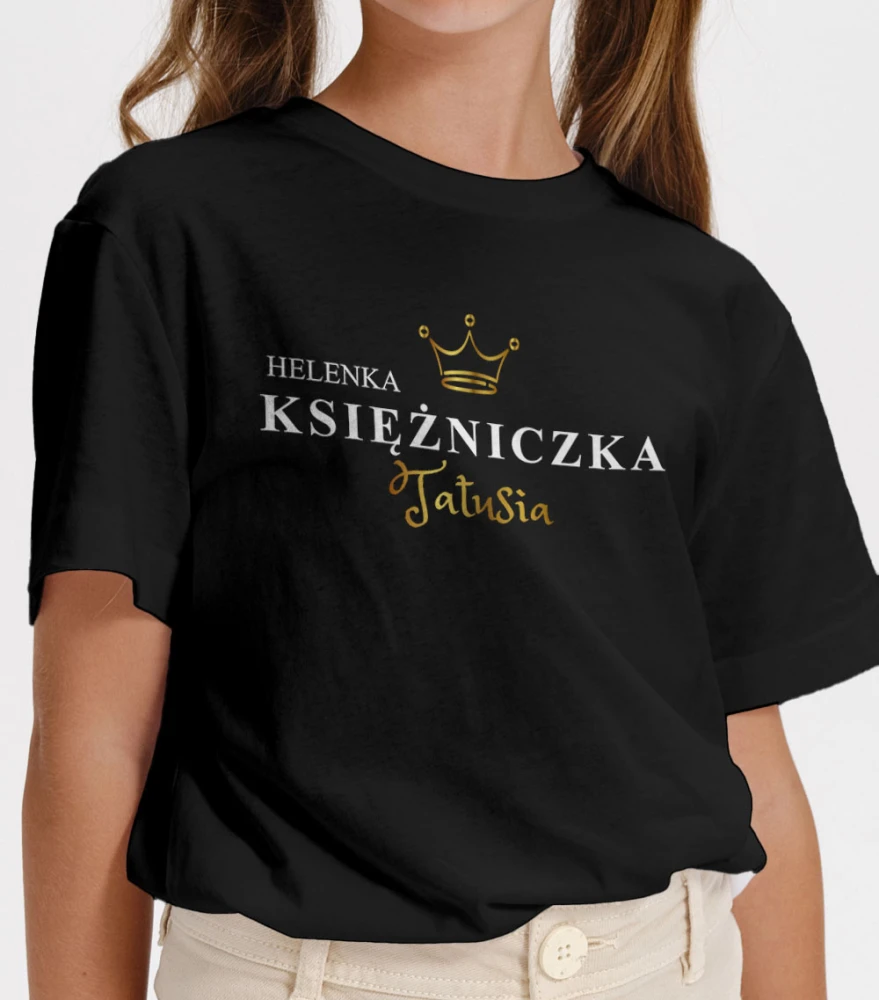 Koszulka Dziecięca Księżniczka Tatusia Z Imieniem