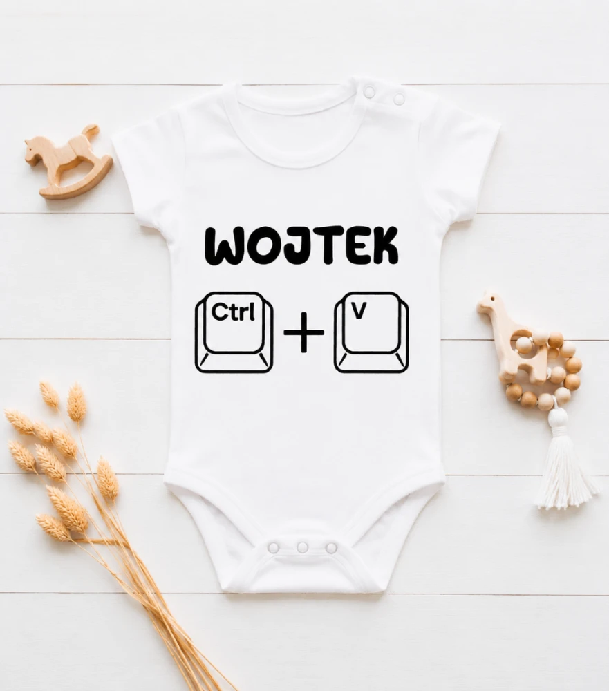 Body Dziecięce Ctrl+V Z Imieniem