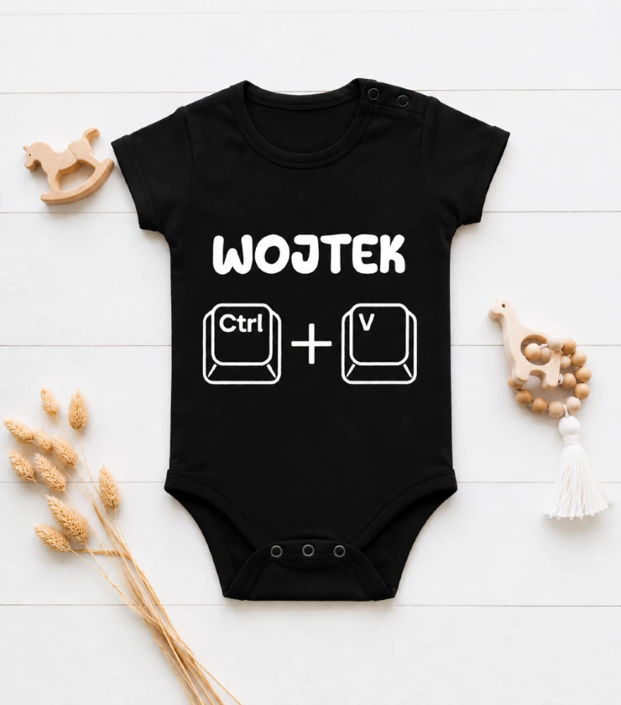 Body Dziecięce Ctrl+V Z Imieniem