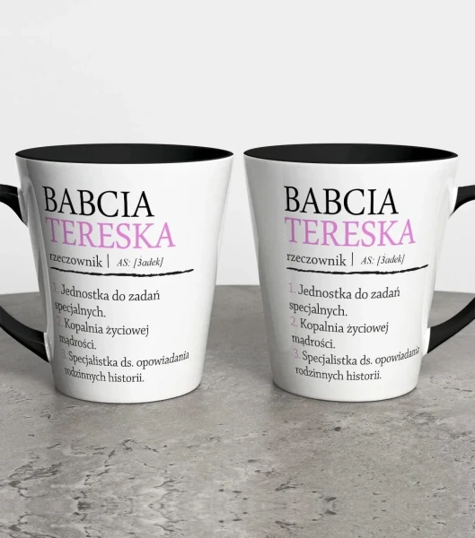 Kubek Latte Dla Babci Z Imieniem – miniatura 1000 × 1134