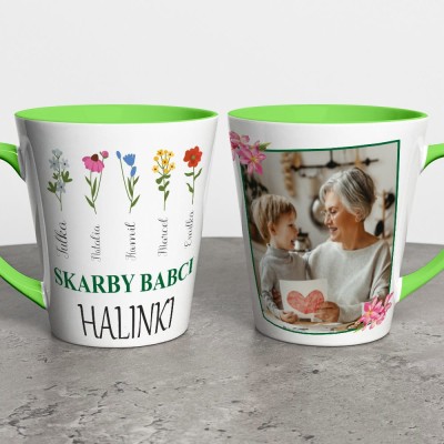 Kubek Latte Dla Babci Ze Zdjęciem i Dedykacją
