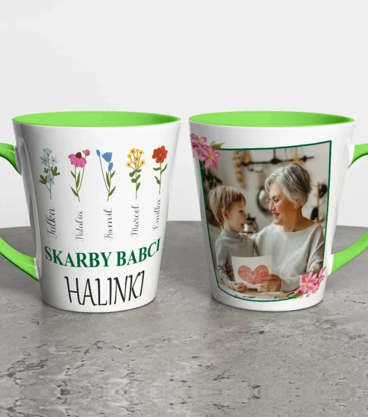 Kubek Latte Dla Babci Ze Zdjęciem i Dedykacją – miniatura 1000 × 1134