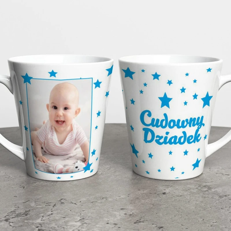 Kubek Latte Na Dzień Dziadka Ze Zdjęciem