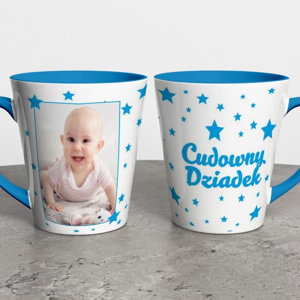 Kubek Latte Na Dzień Dziadka Ze Zdjęciem