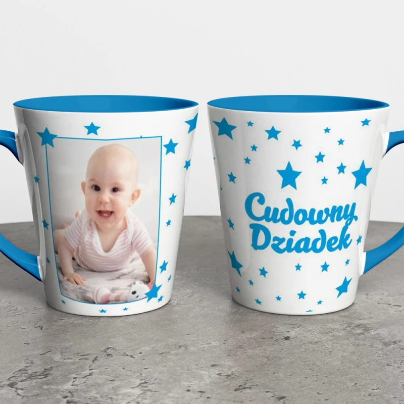 Kubek Latte Na Dzień Dziadka Ze Zdjęciem