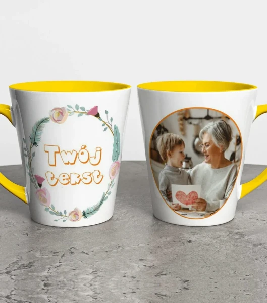 Kubek Latte Na Dzień Babci Ze Zdjęciem – miniatura 1000 × 1134