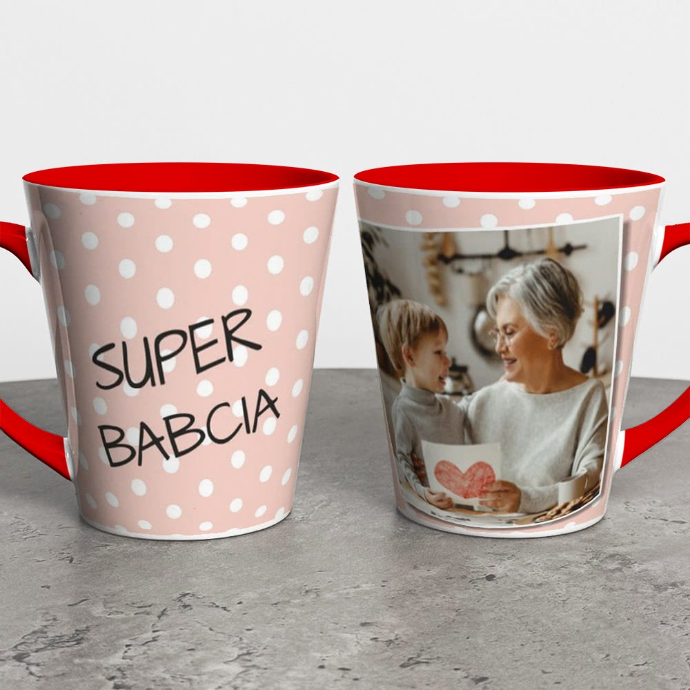 Kubek Latte Na Dzień Babci Ze Zdjęciem