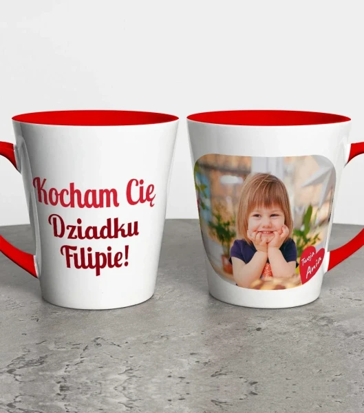 Kubek Latte Dla Dziadka Ze Zdjęciem I Dedykacją – miniatura 1000 × 1134