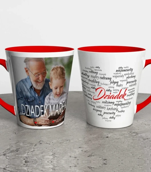 Kubek Latte Dla Dziadka Ze Zdjęciem I Dedykacją – miniatura 1000 × 1134