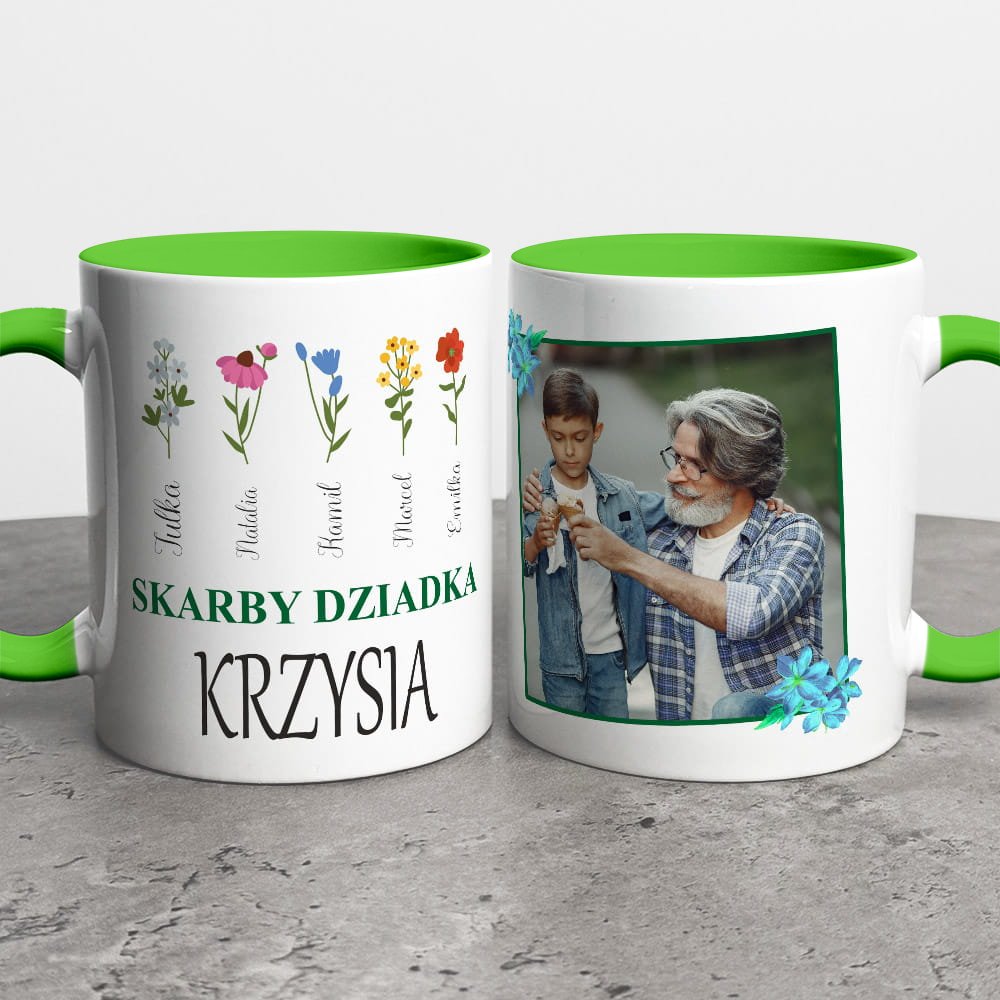 Kubek Dla Dziadka Ze Zdjęciem i Dedykacją