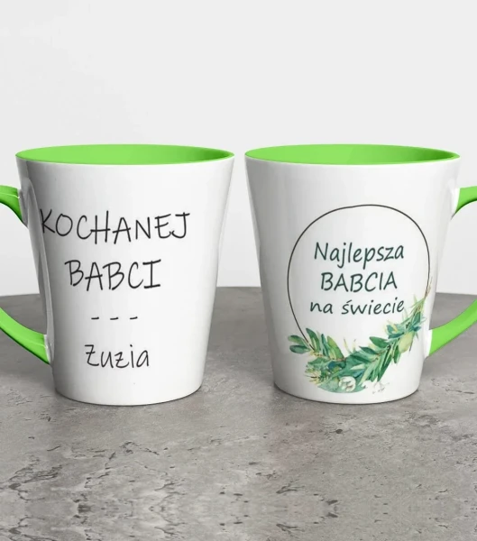 Kubek Latte Z Napisem Dla Babci – miniatura 1000 × 1134