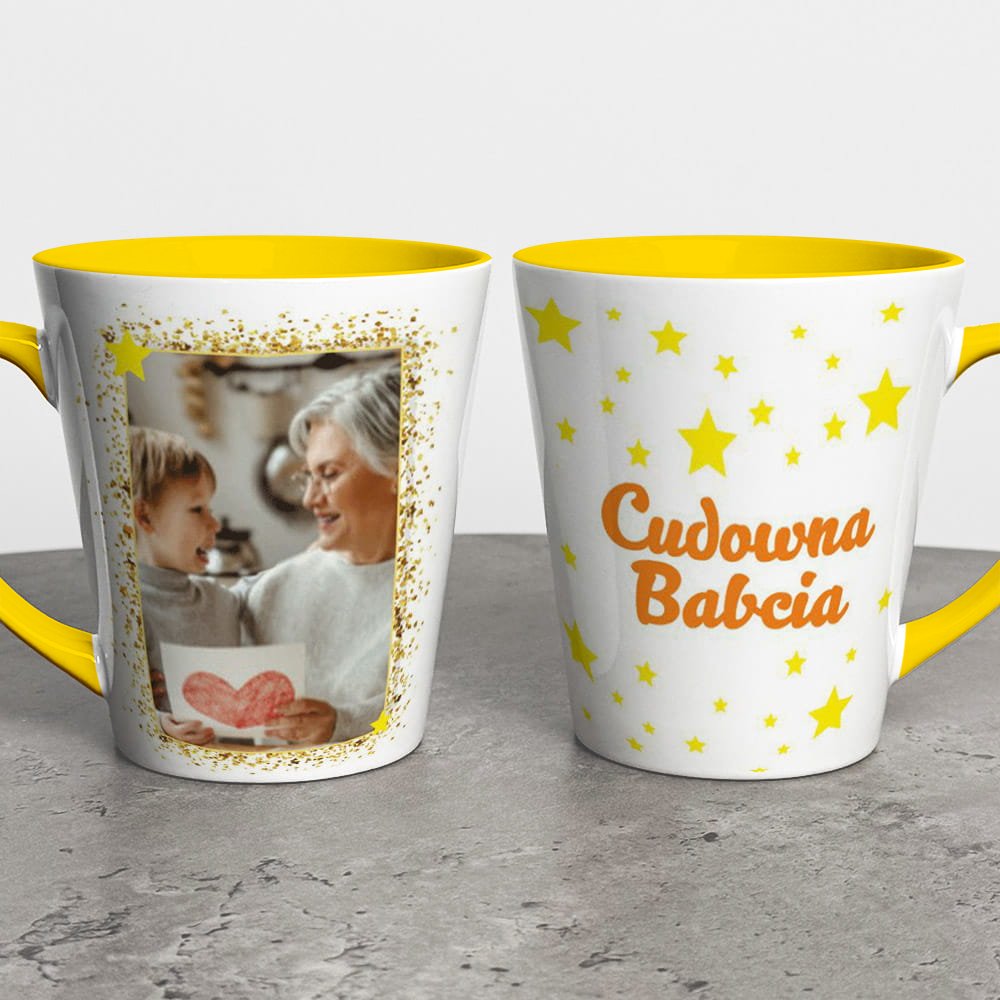 Kubek Latte Na Dzień Babci Ze Zdjęciem