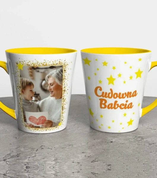 Kubek Latte Na Dzień Babci Ze Zdjęciem – miniatura 1000 × 1134