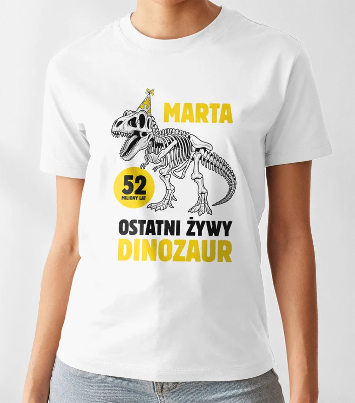 Koszulka Damska Prezent Żywy Dinozaur