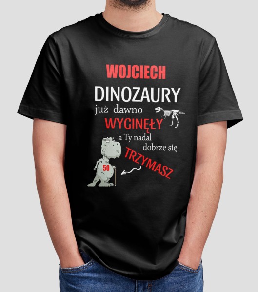 Koszulka Męska Na Urodziny Dinozaury Wyginęły