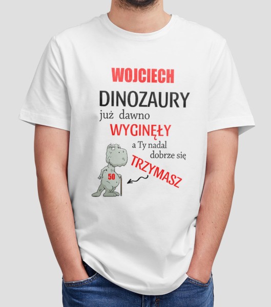 Koszulka Męska Na Urodziny Dinozaury Wyginęły